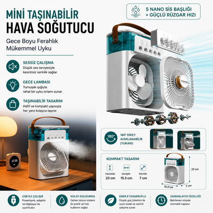 Lumaturk- Çok Fonksiyonlu Soğutucu Fan