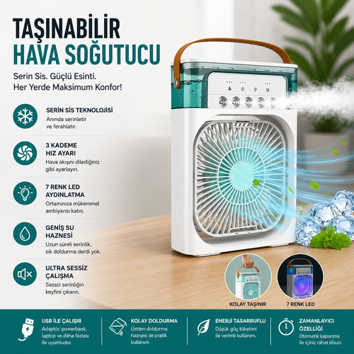 Lumaturk- Çok Fonksiyonlu Soğutucu Fan