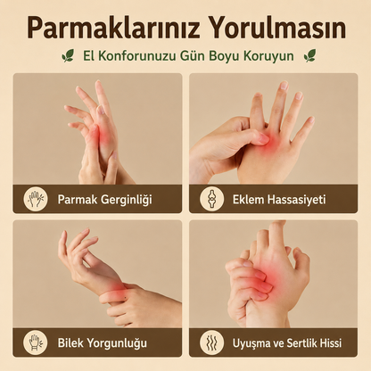 Lumaturk- Doğal Ahşap El ve Parmak Masaj Roller